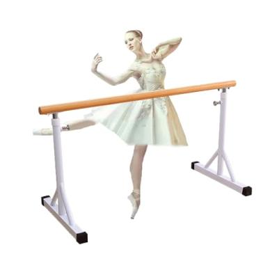Imagem de Ballet Barre Barra de balé móvel para salas de dança domésticas, com base estável e alça de pinho, leg press fitness club (Size : 2.5M/8.2FT)