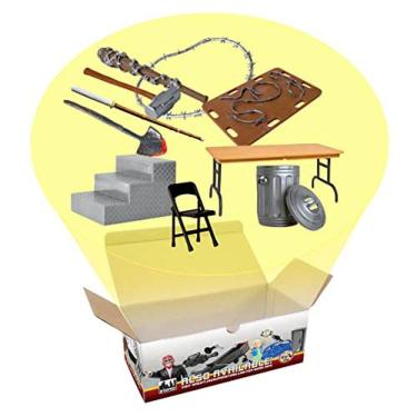 Imagem de Conjunto de acessórios hardcore de 10 peças para figuras de ação de wrestling