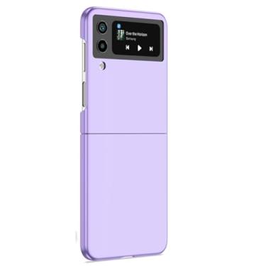 Imagem de Para Samsung Z Flip 5 4 3 2 Caso Untra Fino Anti-Impressão Digital À Prova de Choque Capa Dura para Z Flip, Roxo, para Galaxy Z Flip1
