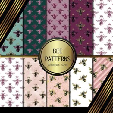 Imagem de Scrapbook Paper: Bee Patterns: Double Sided Craft Paper For Card Making, Origami & DIY Projects | Decorative Scrapbooking Paper Pad