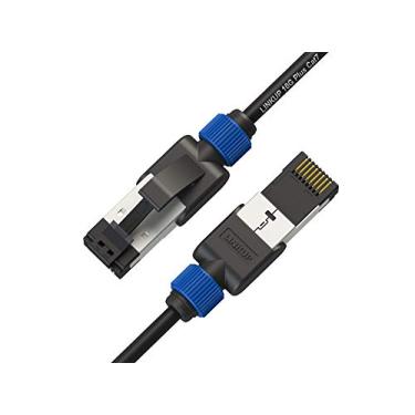 Imagem de LINKUP - [Testado com Versiv CableAnalyzer] Cabo de conexão Ethernet Cat7 - 10 pés (1 pacote) 10G RJ45 S/FTP blindado duplo | Jogo de roteador de switch LAN de Internet de rede | Alta velocidade |