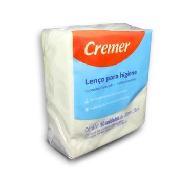 Imagem de Lenço De Banho e Higiene Cremer Pacote Com 50 Unidades