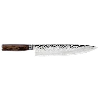 Imagem de Shun Faca de chef Premier de 25,4 cm, faca de cozinha japonesa feita à mão, núcleo VG-MAX com revestimento de aço inoxidável de damasco, cabo Pakkawood, faca de chef para chefs profissionais e