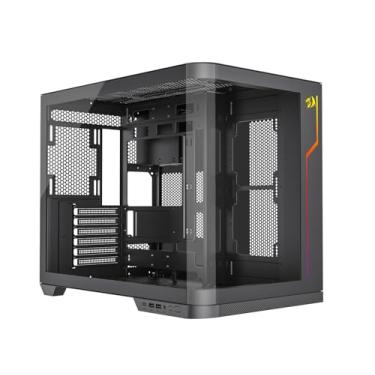 Imagem de Gabinete Gamer Redragon Wideload Extreme - Mid Tower, USB TipoC+3.0+2.0, Aquário, Vidro Panorâmico