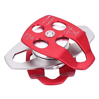 Imagem de Bloco de Polia Giratória única, Bloco de Polia de Liga de Alumínio e Magnésio, Equipamento de Segurança de Escalada para Corda de 15mm