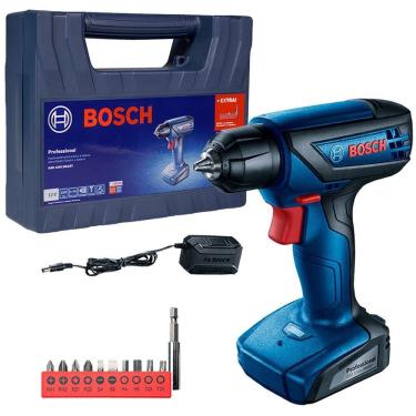 Imagem de Parafusadeira Furadeira GSR1000 a Bateria 12V Bosch + Maleta