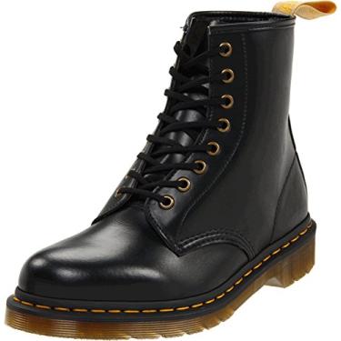 Imagem de Dr. Martens Bota de combate preta lisa Vegan 1460, Preto, 7 Women/6 Men