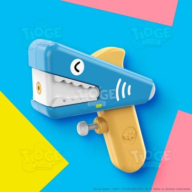 Imagem de Lança Água Tubarão Divertido Para Crianças Brinquedo Interativo Brincar Na Água Piscina Praia Banho Brinq