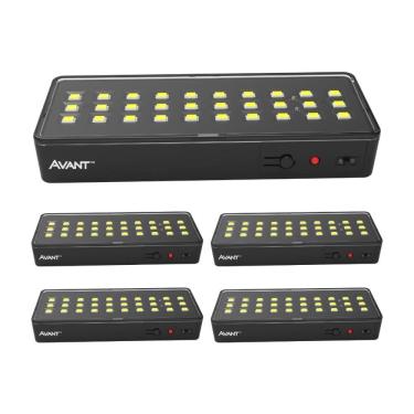 Imagem de Luminária Emergência Led Barra Avant 1W 6000K Preta 5 Und