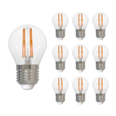 Imagem de Lâmpada Led Filamento Avant Clear G45 6w 2700k E27 10 Und