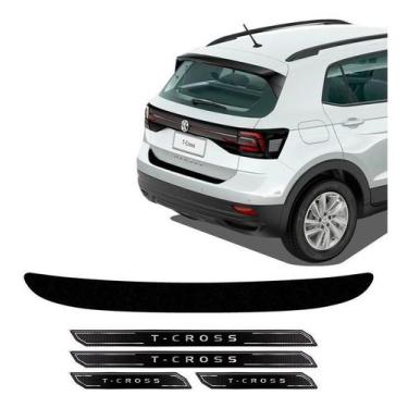 Imagem de Kit Soleira Com Protetor T-cross 2021 + Adesivo Porta-malas - Resitank