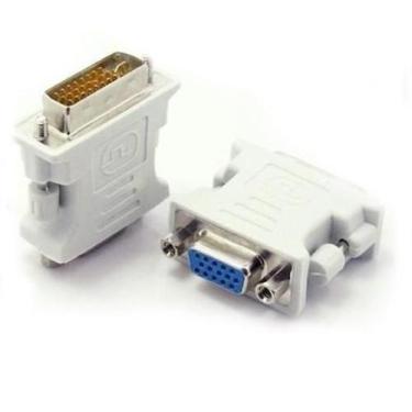 Imagem de Adaptador Dvi-I 24+5 Pinos Macho Para Vga 15 Pinos Femea - Generico