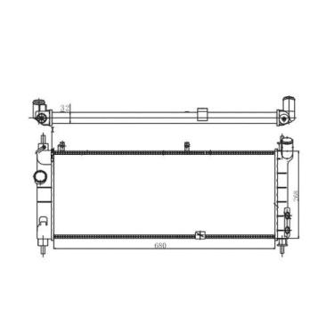 Imagem de Radiador Corsa 1994 a 2002 Magneti Marelli RMM1066HGM