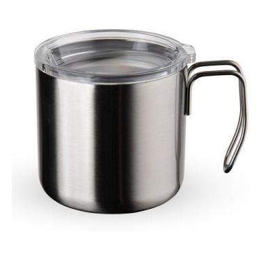 Imagem de Copo Térmico Para Café Parede Dupla Isolado A Vácuo Em Aço - ARN, Cane