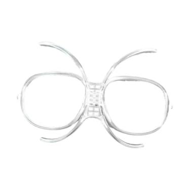 Imagem de Vaveren Adaptador de inserção de óculos de esqui, armação interna ajustável, transparente, flexível, acessórios para óculos, portátil para homens, mulheres,