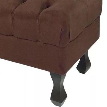 Imagem de Kit 02 Puffs Retrô Luiz XV Capitonê para Sala e Quarto Suede Escolha s