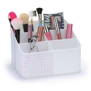 Imagem de Cesto Organizador Rattan Branco com Div. - ARTHI, U