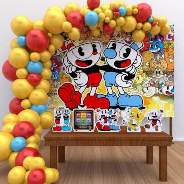 Imagem de Kit Festa Painel Ouro  Cuphead  - IMPAKTO VISUAL