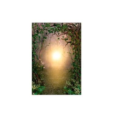 Imagem de Fundo Fotográfico 1,50 x 2,20 - Floresta Efeito Iluminada 049 - Via Co