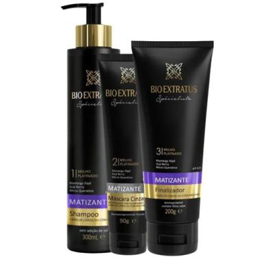 Imagem de Kit Bio Extratus Spécialiste Matizante Shampoo 300ml + Máscara Cinza 9