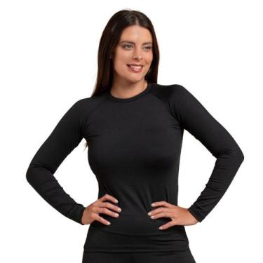 Imagem de Blusa Frio Segunda Pele Térmica Manga Longa Slim Plus Size Unissex - H