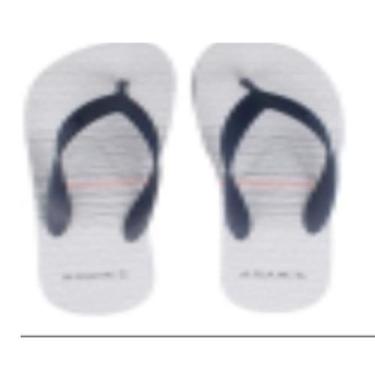 Imagem de Chinelo Masc Dedo Aramis Arm1036, Branco, Marinho, 40