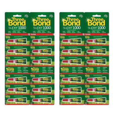 Imagem de Kit 2 Cartela Cola Super 1000 12Un - ThreeBond