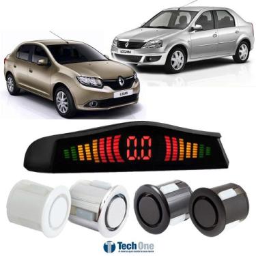 Imagem de Sensor De Estacionamento Ré Display Led Renault Logan - Tech One, Verm