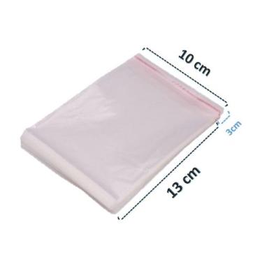 Imagem de Saco Adesivado Plastico Transparente 10x13 C/100 Unidades - F.S.