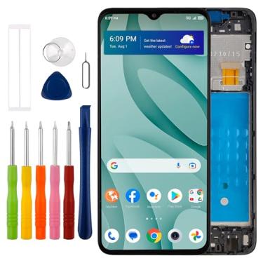 Imagem de [Com moldura] [Novo] Duotipa LCD Display Touch Screen Digitalizador Substituição para TCL 40XE 40 XE/TCL 40X 40 X T609V T609SPP T609DL T609M 6,6 polegadas com kit de ferramentas de reparo técnico