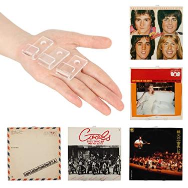 Imagem de Suporte de parede transparente para disco de vinil, pacote com 18 unidades – Suporte de álbum de acrílico elegante para casa e escritório – Exiba sua audição diária de LP com pequenos ganchos