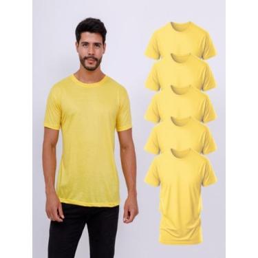 Imagem de Kit 5 Camisetas Lisas Básicas Manga Curta 100% Poliester - Roger, GG, 