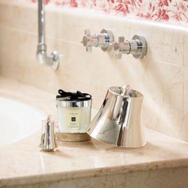 Imagem de Jogo Porta Velas Femme Prata com 2 peças - St James