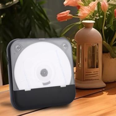 Imagem de Leitor Música Em CD, Leitor CD Portátil Com Controle Remoto, Leitor Música Em CD Mesa Com Som Estéreo MP3 Com Entradas para Fone Ouvido USB e Comutação Temporizador (Preto)