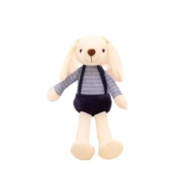 Imagem de Ursinho Coelho De Pelúcia, Primeiro Brinquedo,(Roupa Azul)