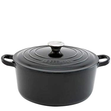 Imagem de Le Creuset Panela Redonda 24 cm Ferro Fundido Esmaltado Signature Black Onyx