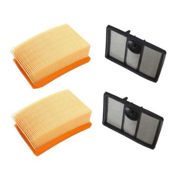 Imagem de HURI 2 kits de filtro de ar para Stihl TS700 TS800 4224-141-0300 4224-140-1801