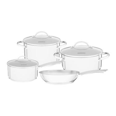 Imagem de Jogo de Panelas Fundo Triplo Tramontina Una 65280310 Inox