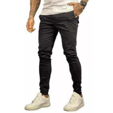 Imagem de Calça Alfaiataria Masculina Super Skinny Bolso Faca J Jones, Preto, 40