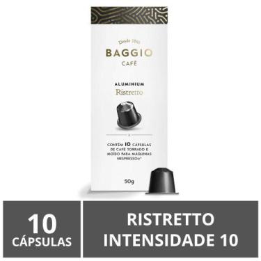 Imagem de Cápsulas para Nespresso Alumínio, Baggio Café, Ristretto