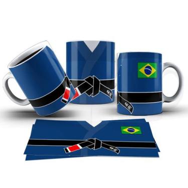 Imagem de Caneca 325ml Kimono Jiu-Jitsu Artes Maciais Luta - LARANJA E MIMOS, AZ