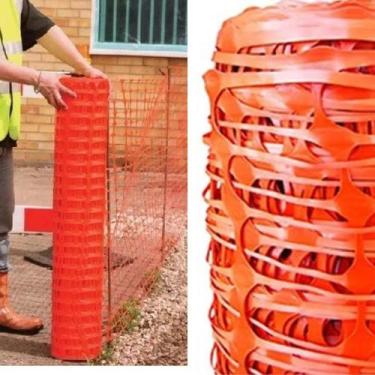 Imagem de Tela Tapume Laranja 1,20m X 50m Cerquite P/ Obras Construção - Plastco