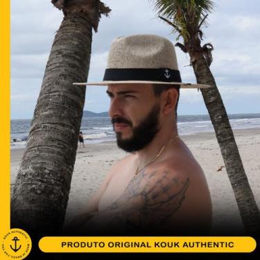 Imagem de Chapéu de Juta Kouk Authentic Agro Estilo Sol Verão Masculino Verão Pr