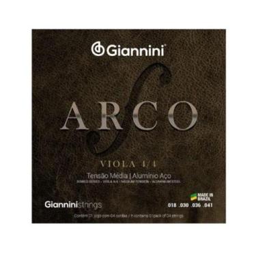 Imagem de Jogo de cordas viola arco giannini geavoa