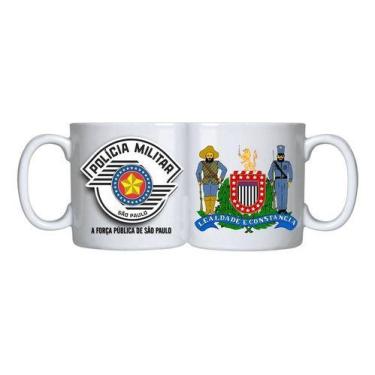 Imagem de Caneca Branca Militar Policia Logo São Paulo Rota Choque - Alabama Sta