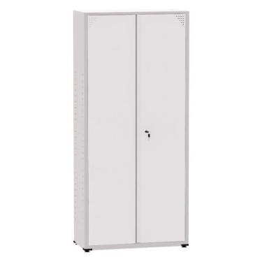 Imagem de Armário de Aço Montável Econômico Ap402sl Pandin 2,0 m Cinza e Branco