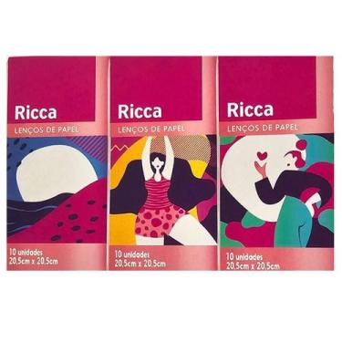 Imagem de Lenço De Papel Ricca Com 10 Unidades 3704