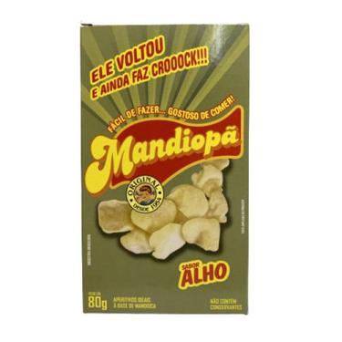 Imagem de Mandiopã Sabor Alho cx 80 Gramas Mandiopan o Legitimo