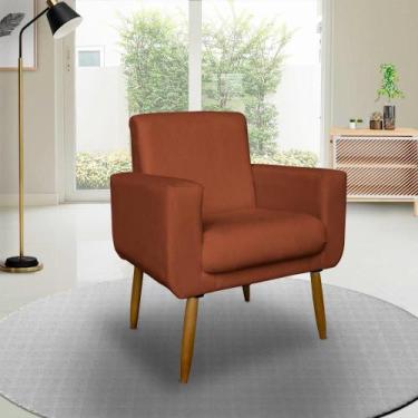 Imagem de Poltrona Decorativa Annita sala escritório - me, terra cota