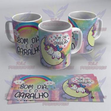 Imagem de Caneca de Porcelana Unicórnio Indelicado - É O C*** - R&L Presentes